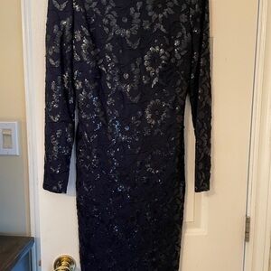 Elegant Black Floral Dress